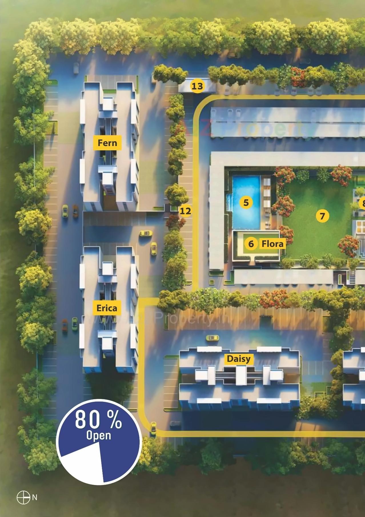 3D Elevation of real estate project The Cliff Garden located at Man, Pune, Maharashtra