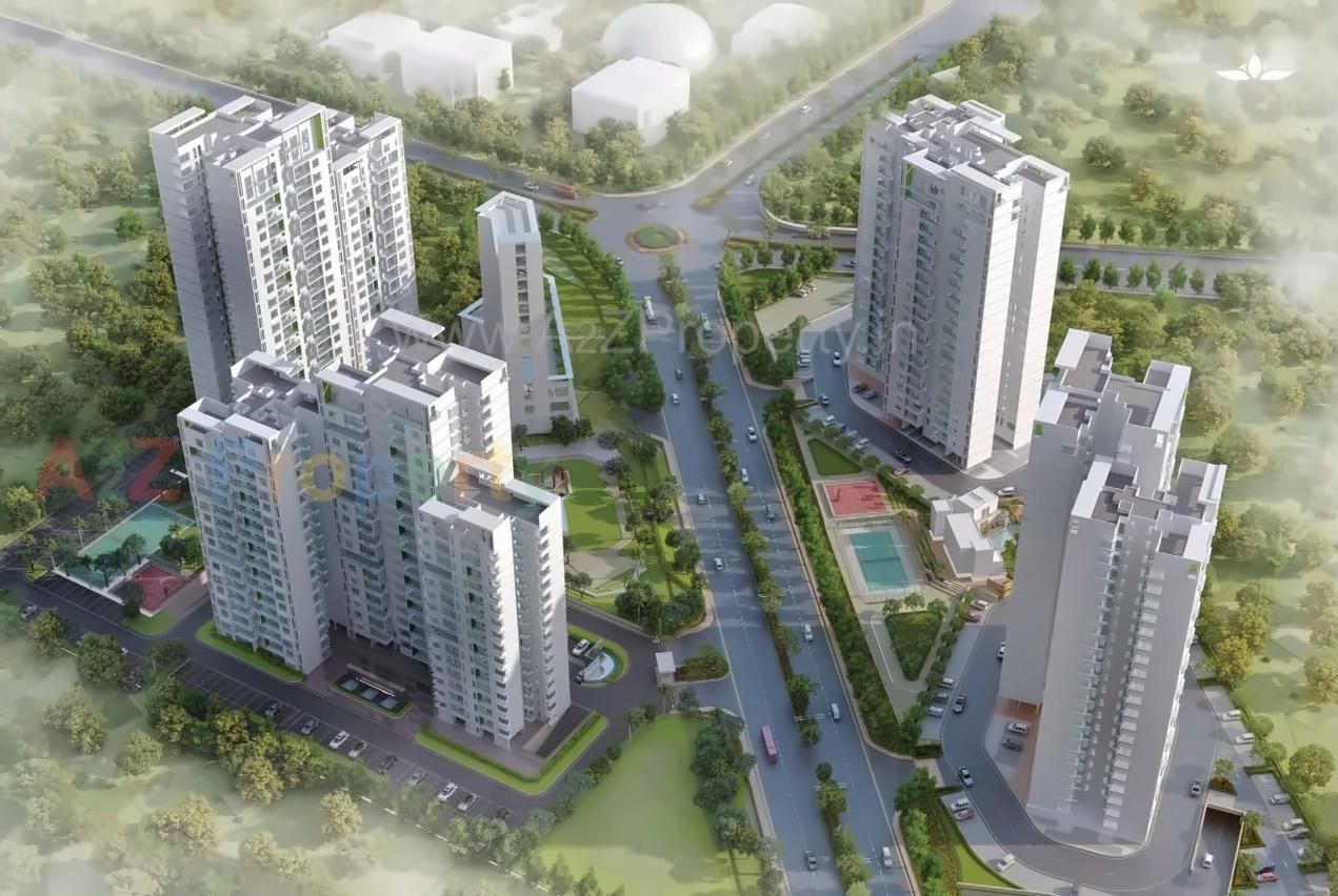 3D Elevation of real estate project The Crown Greens located at Man, Pune, Maharashtra