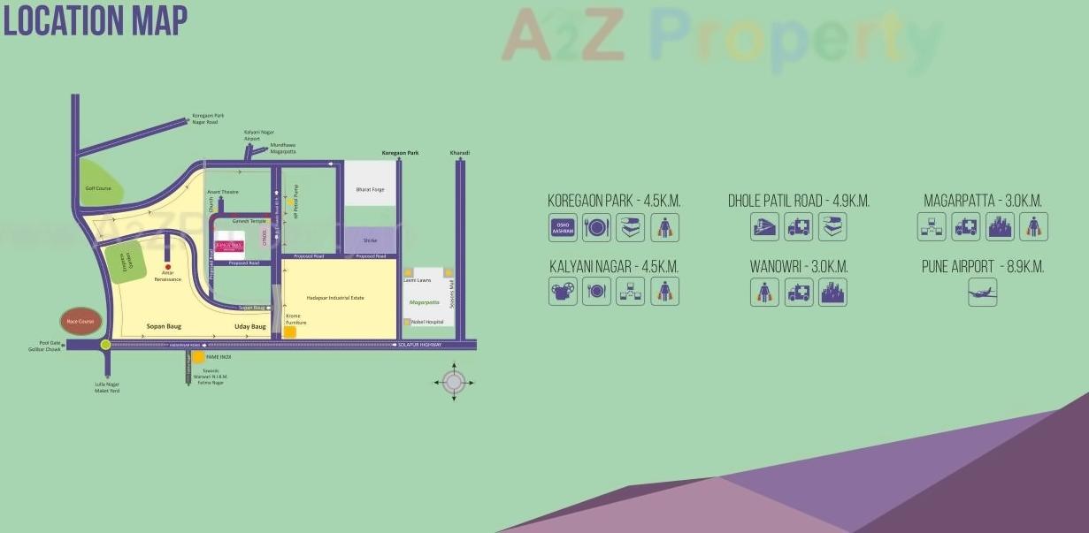 Layout of real estate project The Kings Way   A1, located at Pune-cb, Pune, Maharashtra