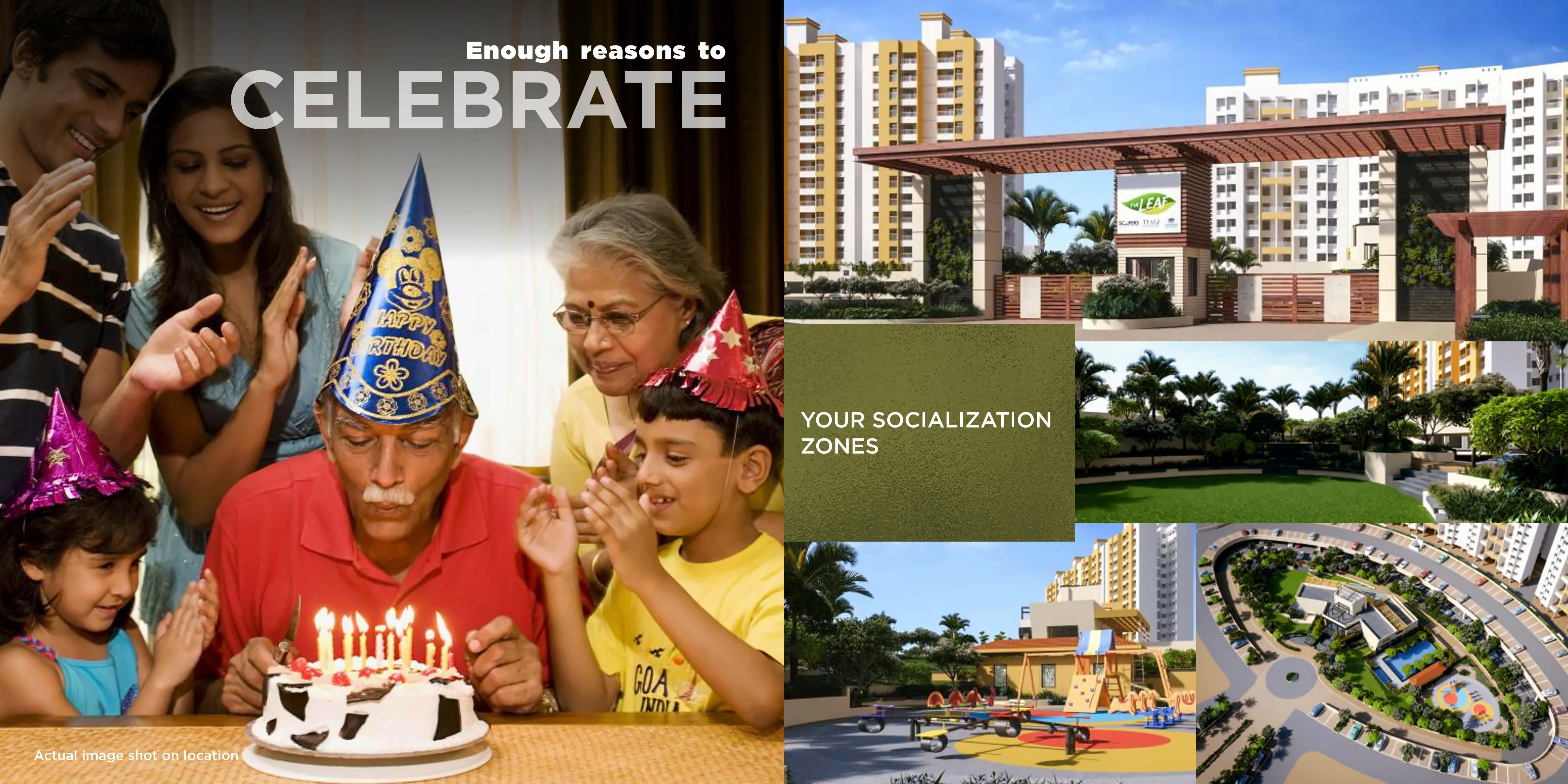 3D Elevation of real estate project The Leaf located at Yawalewadi, Pune, Maharashtra