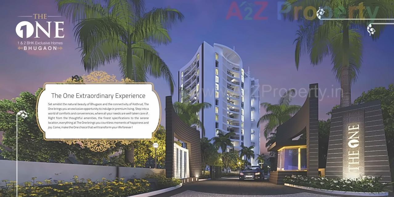 3D Elevation of real estate project The One located at Bhugaon, Pune, Maharashtra
