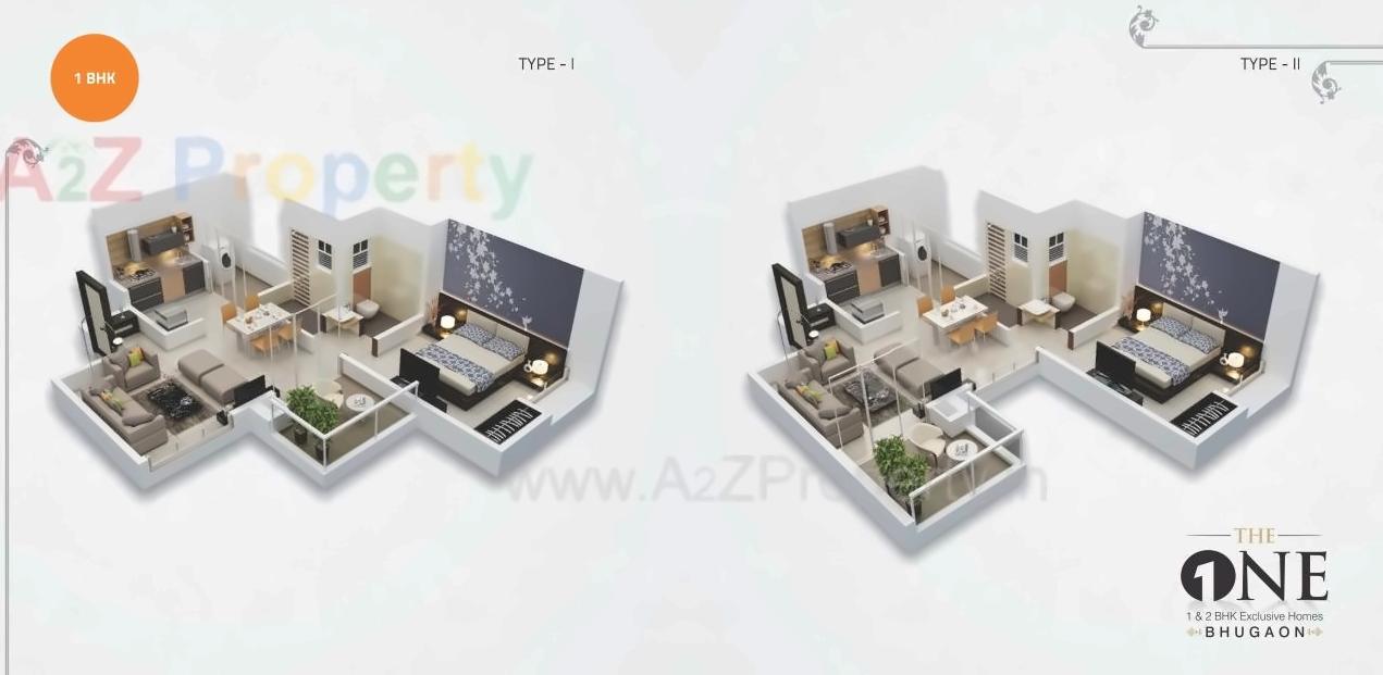 Layout of real estate project The One located at Bhugaon, Pune, Maharashtra