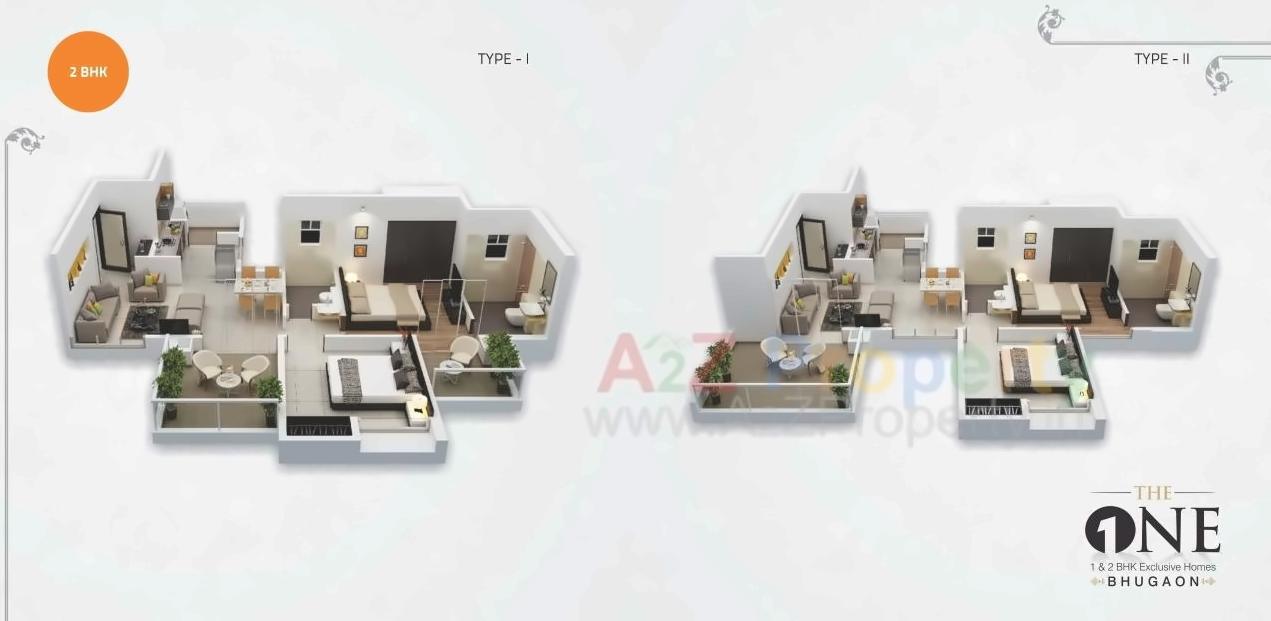 Layout of real estate project The One located at Bhugaon, Pune, Maharashtra