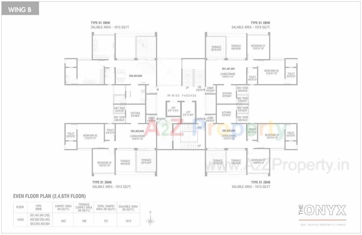 Layout of real estate project The Onyx located at Wakad, Pune, Maharashtra