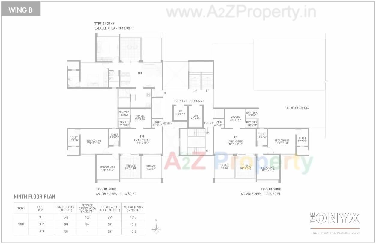 Layout of real estate project The Onyx located at Wakad, Pune, Maharashtra