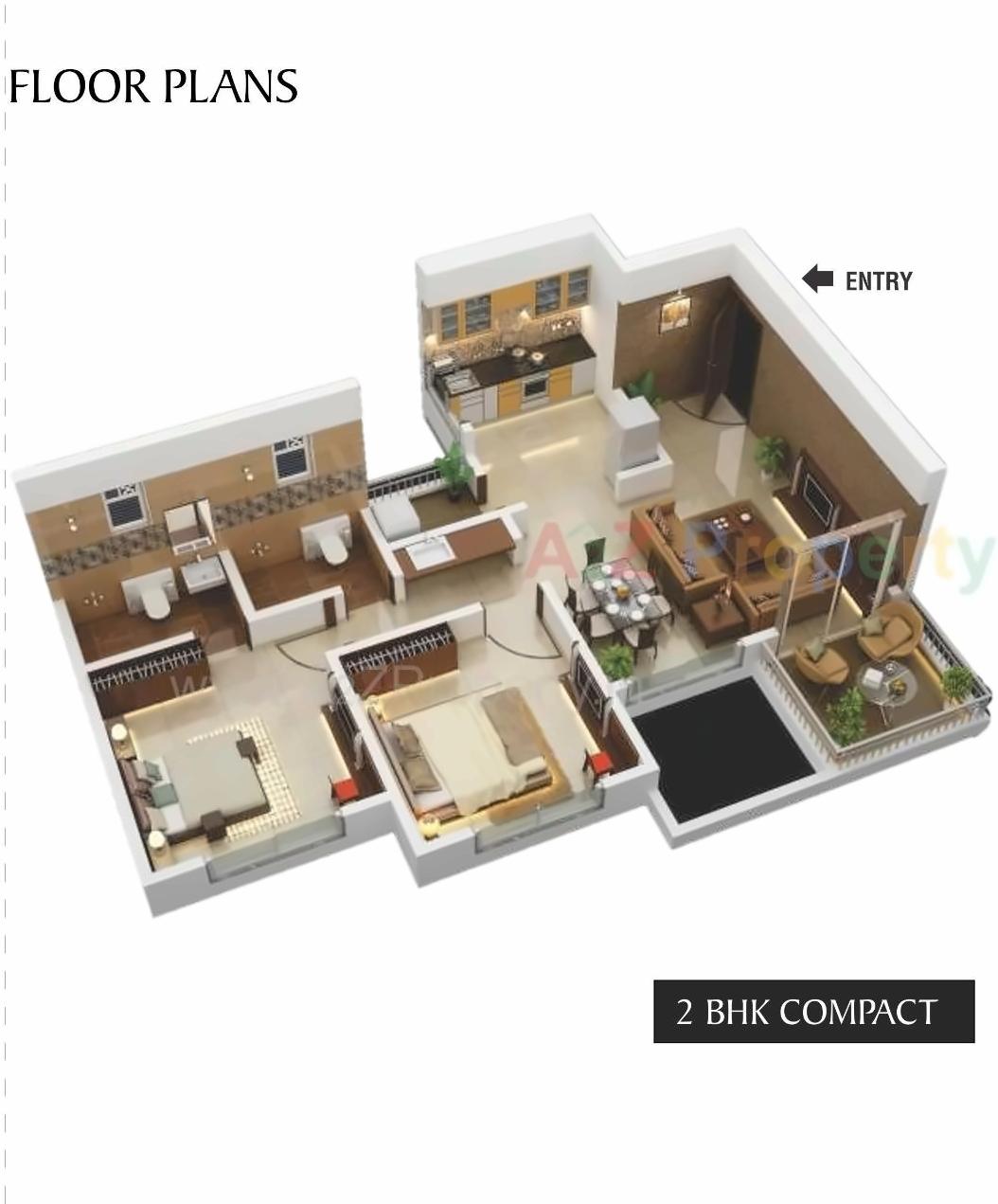 Layout of real estate project The Province located at Punawale, Pune, Maharashtra