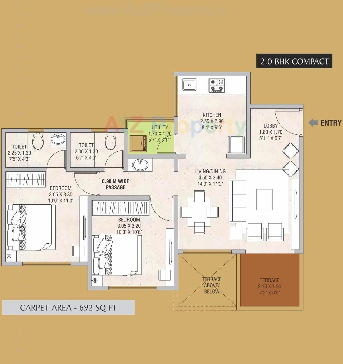 Layout of real estate project The Province located at Punawale, Pune, Maharashtra