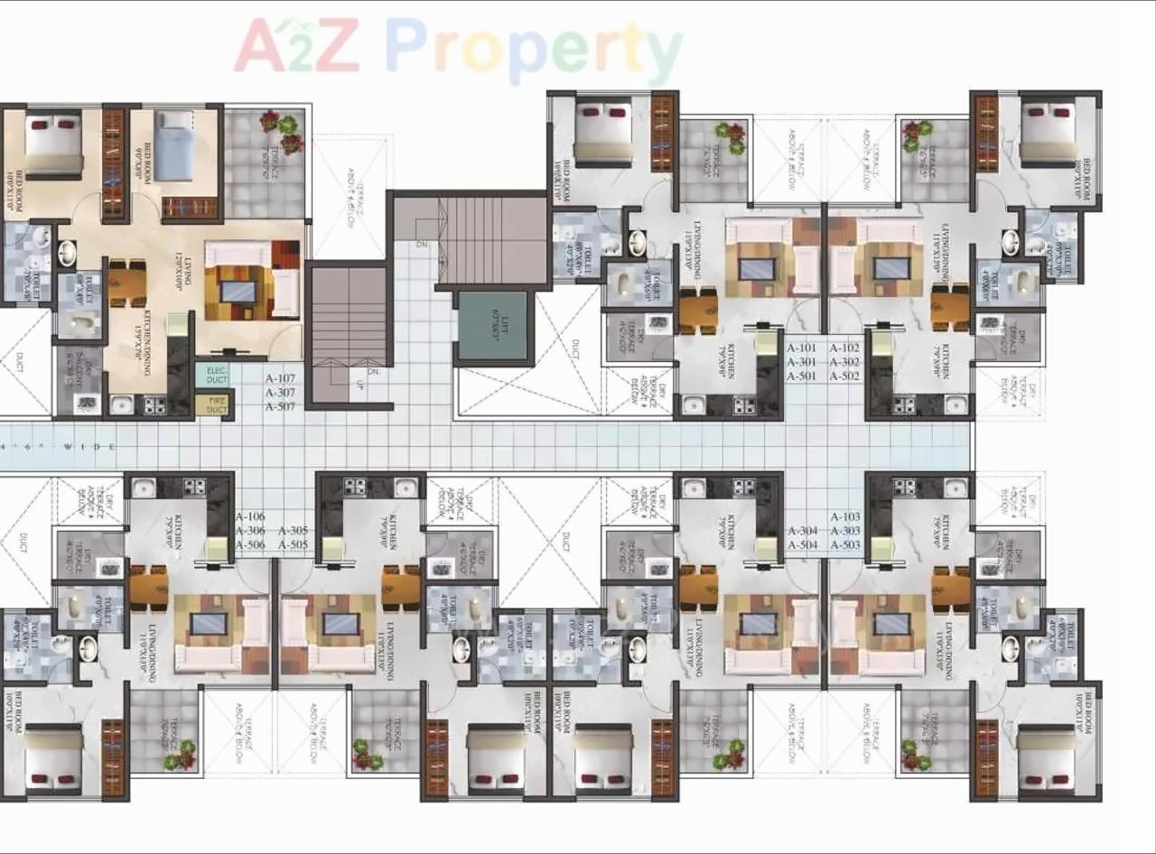 Layout of real estate project The Regent Park located at Charholi, Pune, Maharashtra