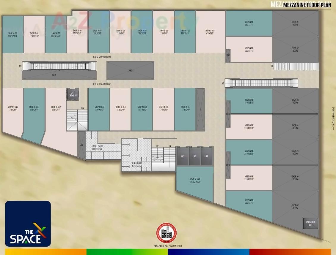 Layout of real estate project The Space located at Kharadi, Pune, Maharashtra