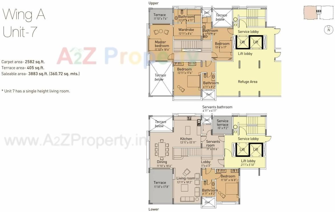 Layout of real estate project The Terraces located at Pune-m-corp, Pune, Maharashtra