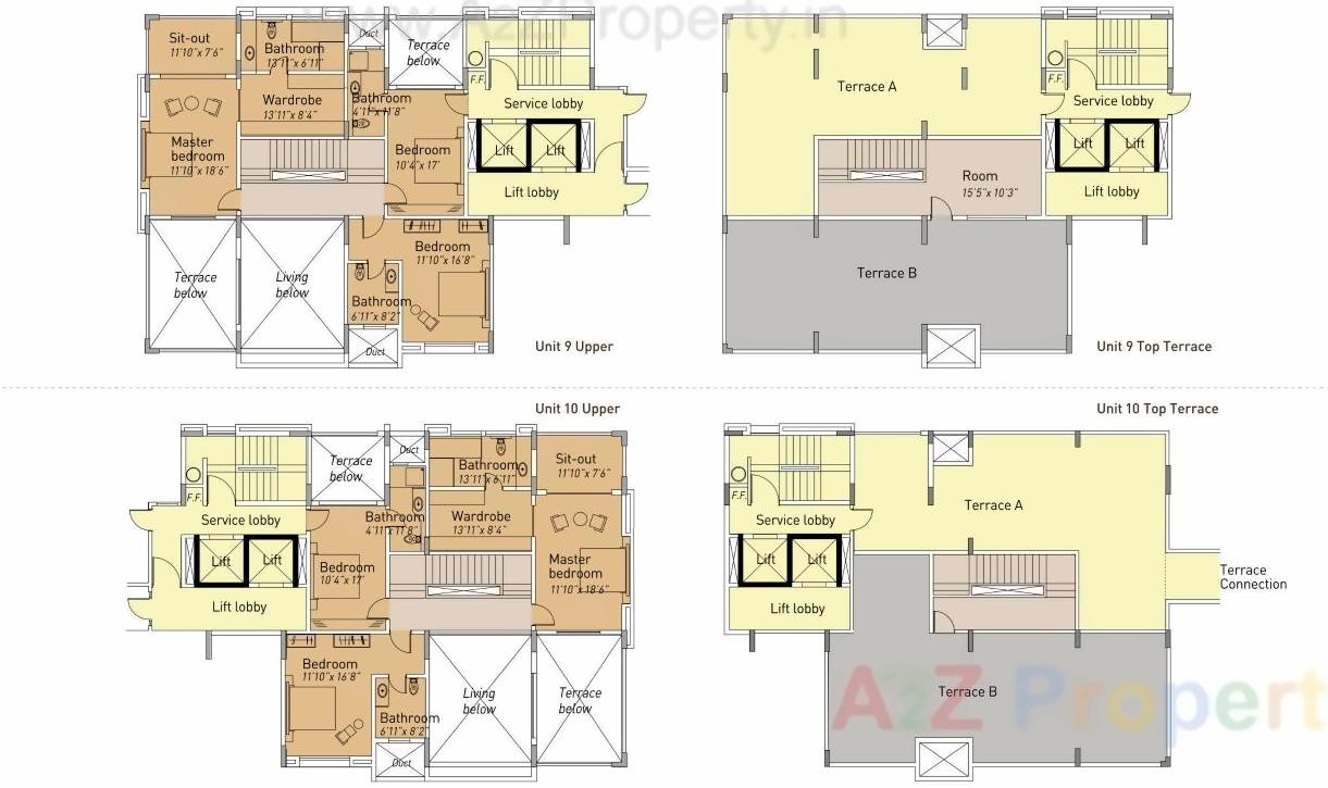 Layout of real estate project The Terraces located at Pune-m-corp, Pune, Maharashtra