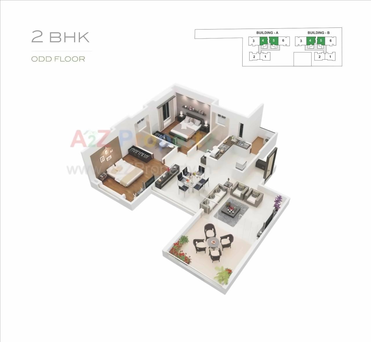 Layout of real estate project The Turf located at Pune-m-corp, Pune, Maharashtra