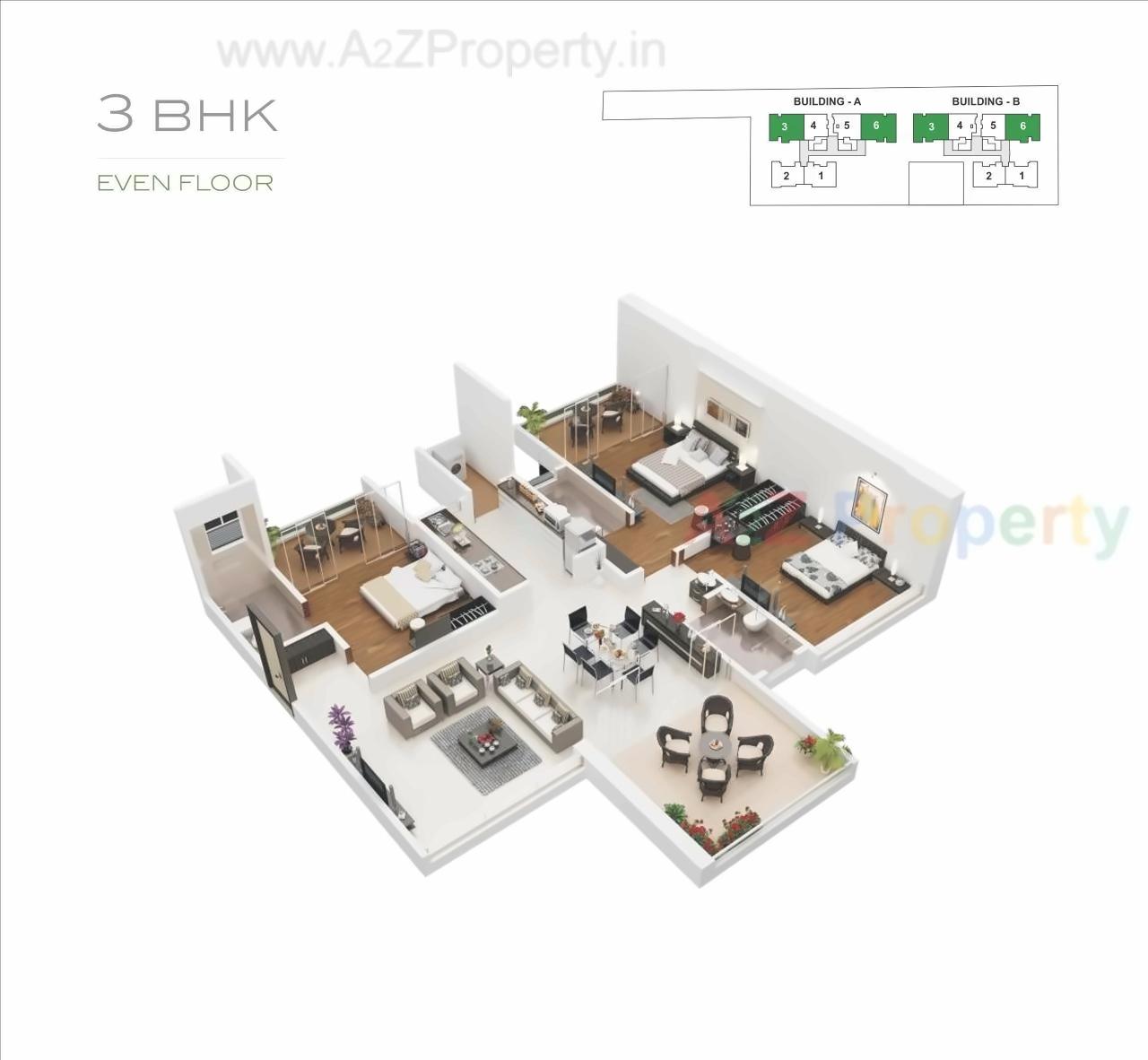 Layout of real estate project The Turf located at Pune-m-corp, Pune, Maharashtra
