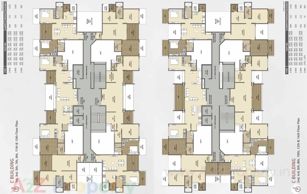 Layout of real estate project Three Jewels located at Kondhwa-bk, Pune, Maharashtra