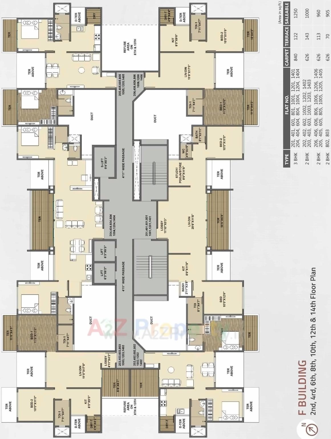 Layout of real estate project Three Jewels located at Kondhwa-bk, Pune, Maharashtra