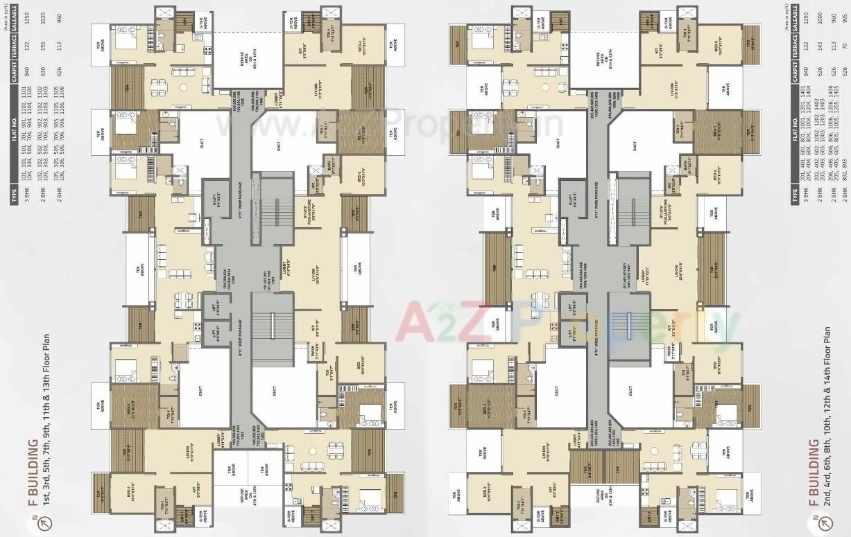 Layout of real estate project Three Jewels located at Kondhwa-bk, Pune, Maharashtra