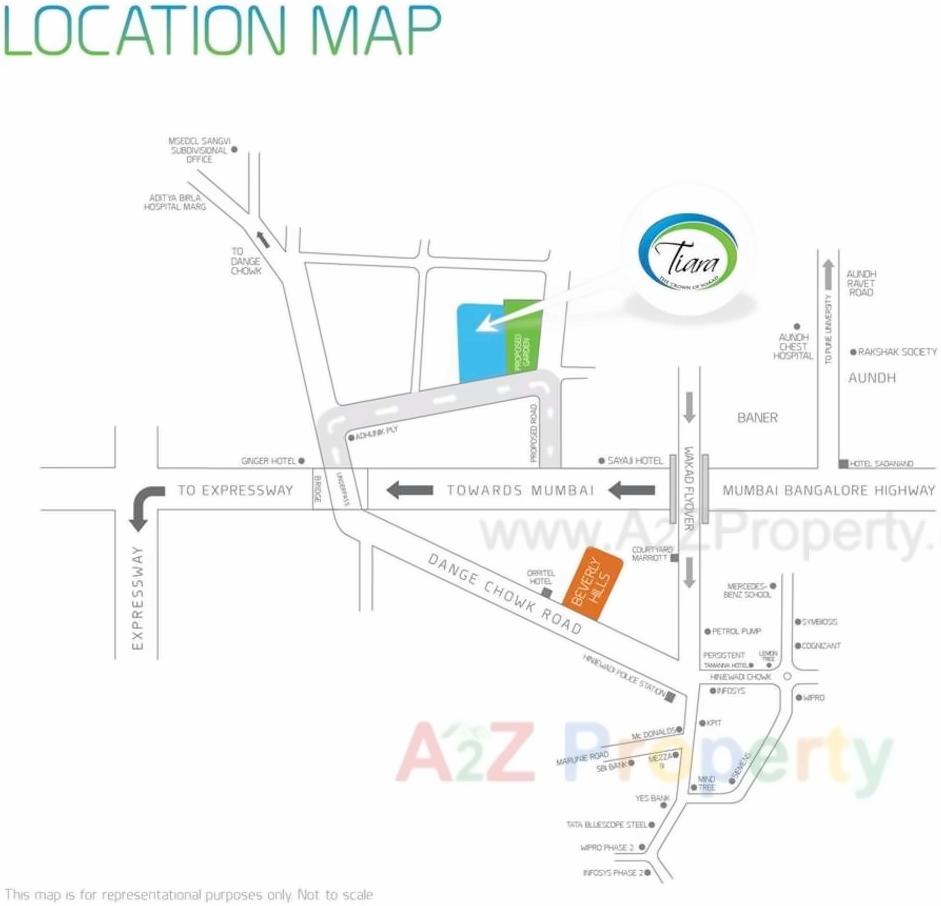  of real estate project Tiara located at Wakad, Pune, Maharashtra