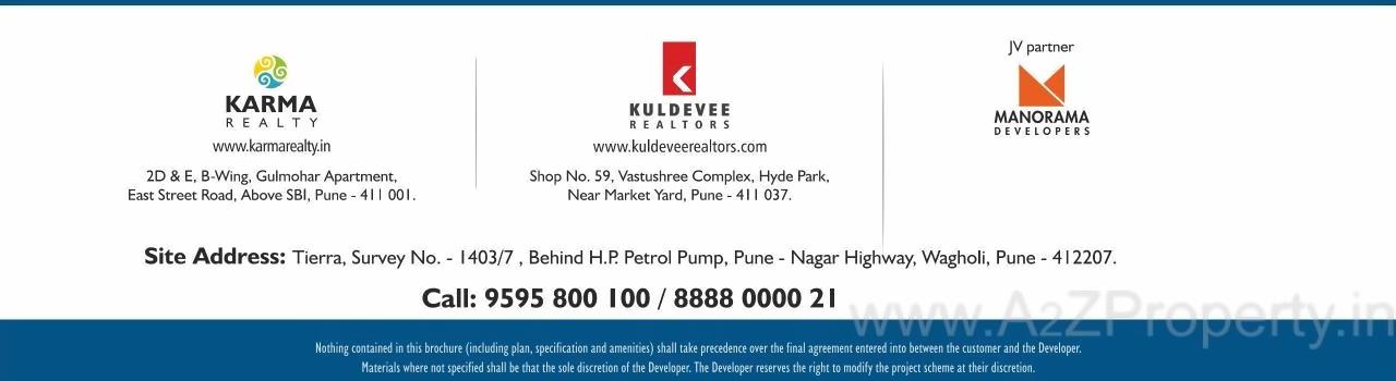  of real estate project Tierra located at Wagholi, Pune, Maharashtra