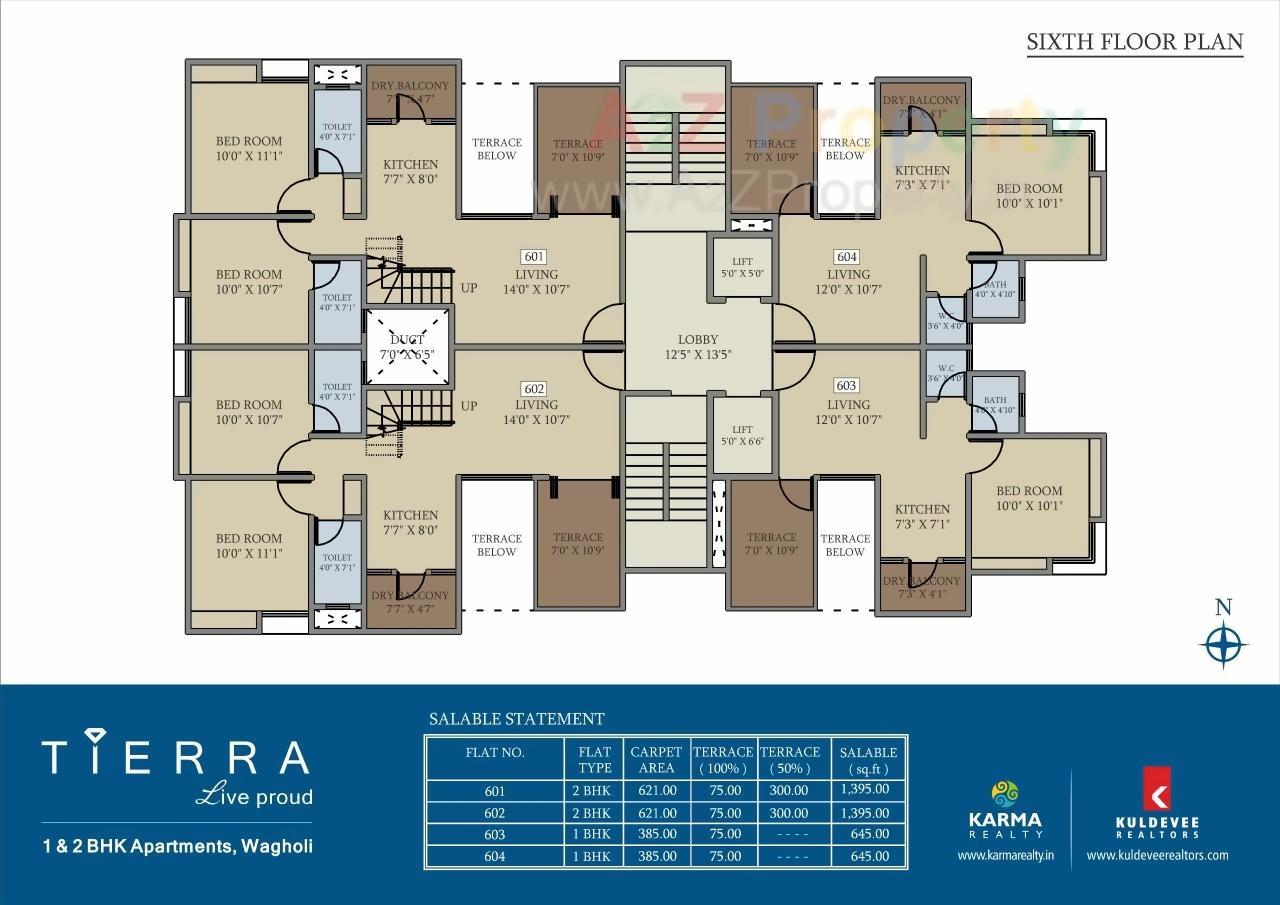 Layout of real estate project Tierra located at Wagholi, Pune, Maharashtra