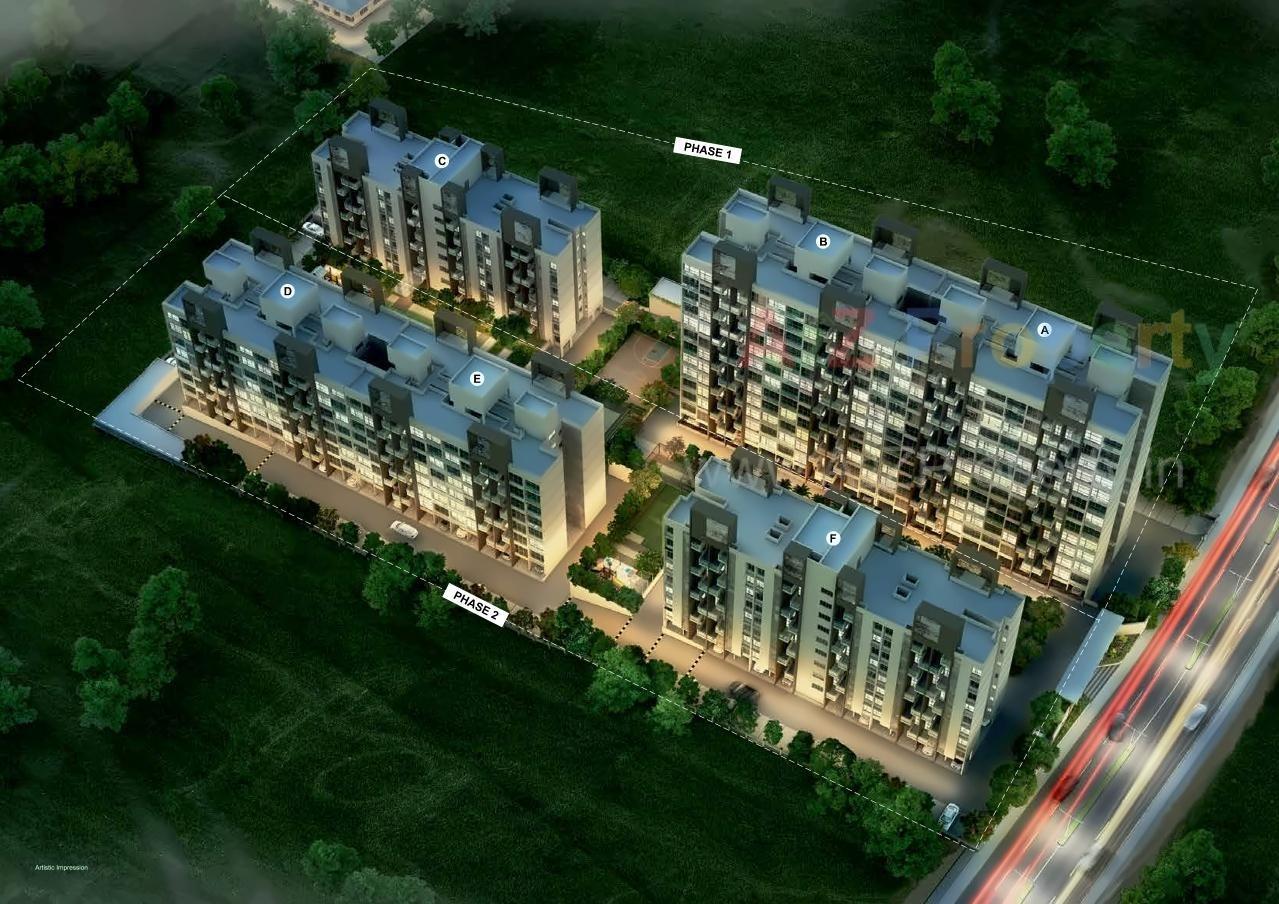 3D Elevation of real estate project Tinsel County located at Bhoirwadi, Pune, Maharashtra