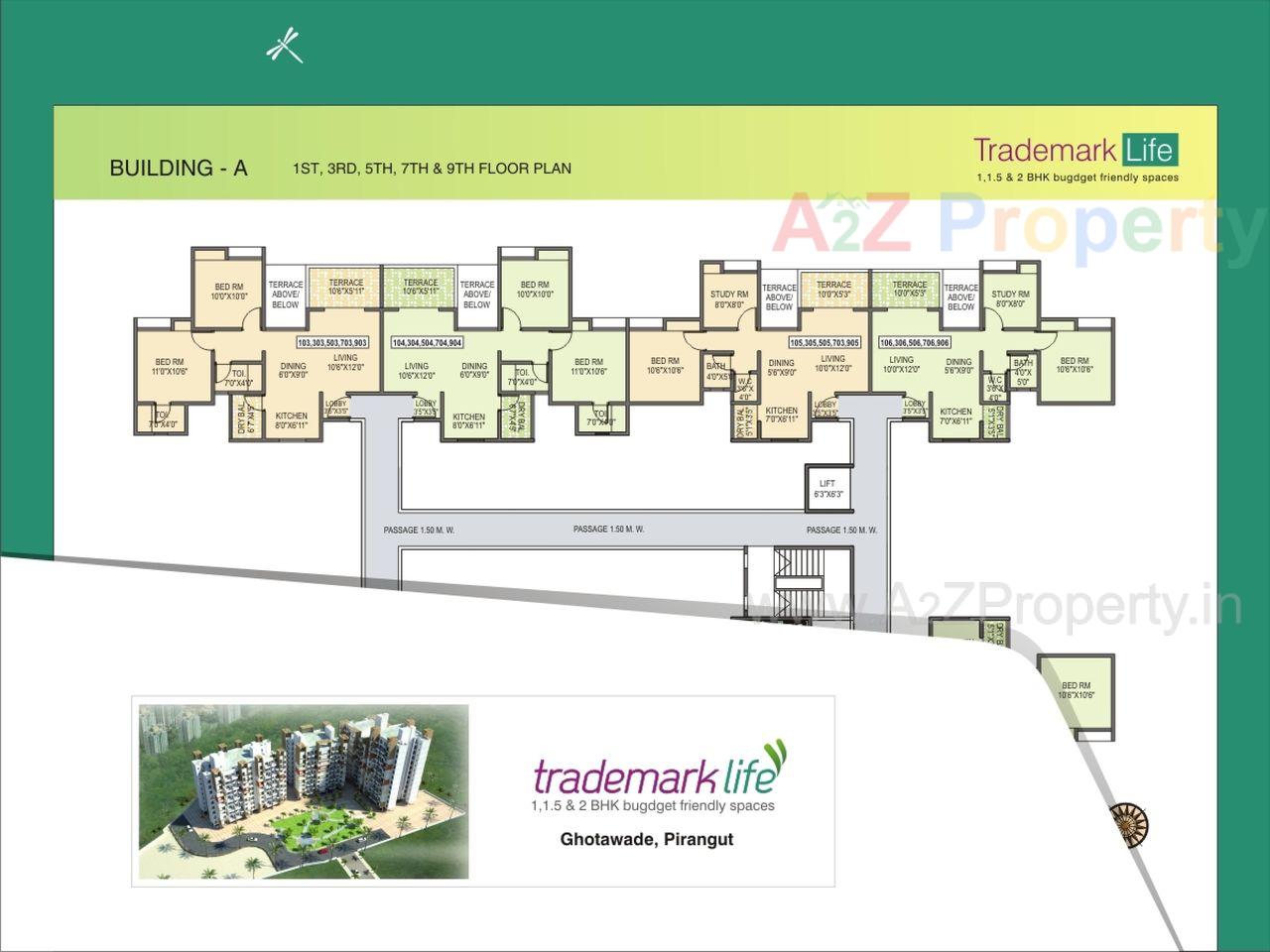 0004 of real estate project Trademark Life located at Kasar-amboli, Pune, Maharashtra