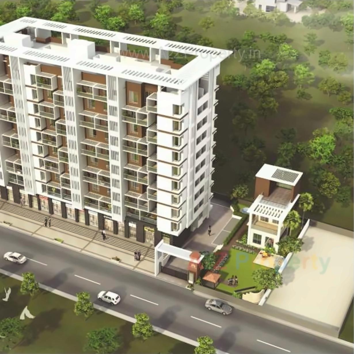 3D Elevation of real estate project Tranquil Park located at Lohgaon, Pune, Maharashtra