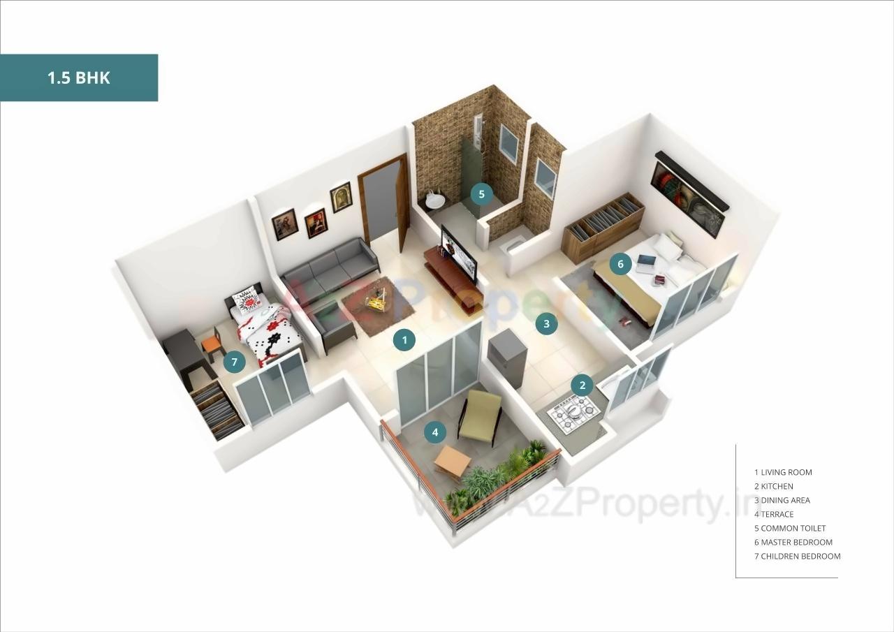 Layout of real estate project Triaa Princetown located at Pune-m-corp, Pune, Maharashtra