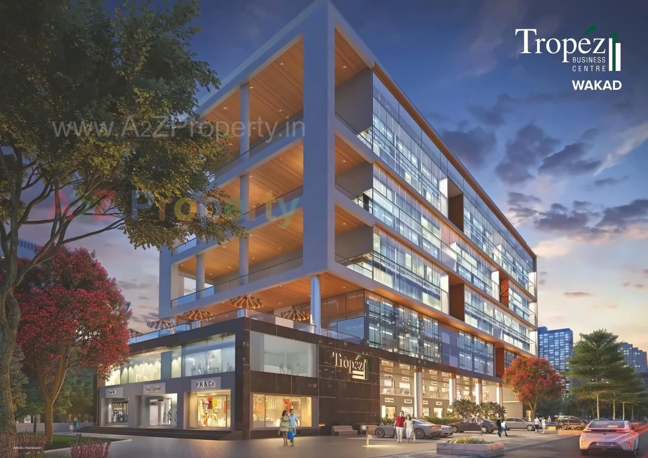 3D Elevation of real estate project Tropez Business Center located at Mulshi, Pune, Maharashtra
