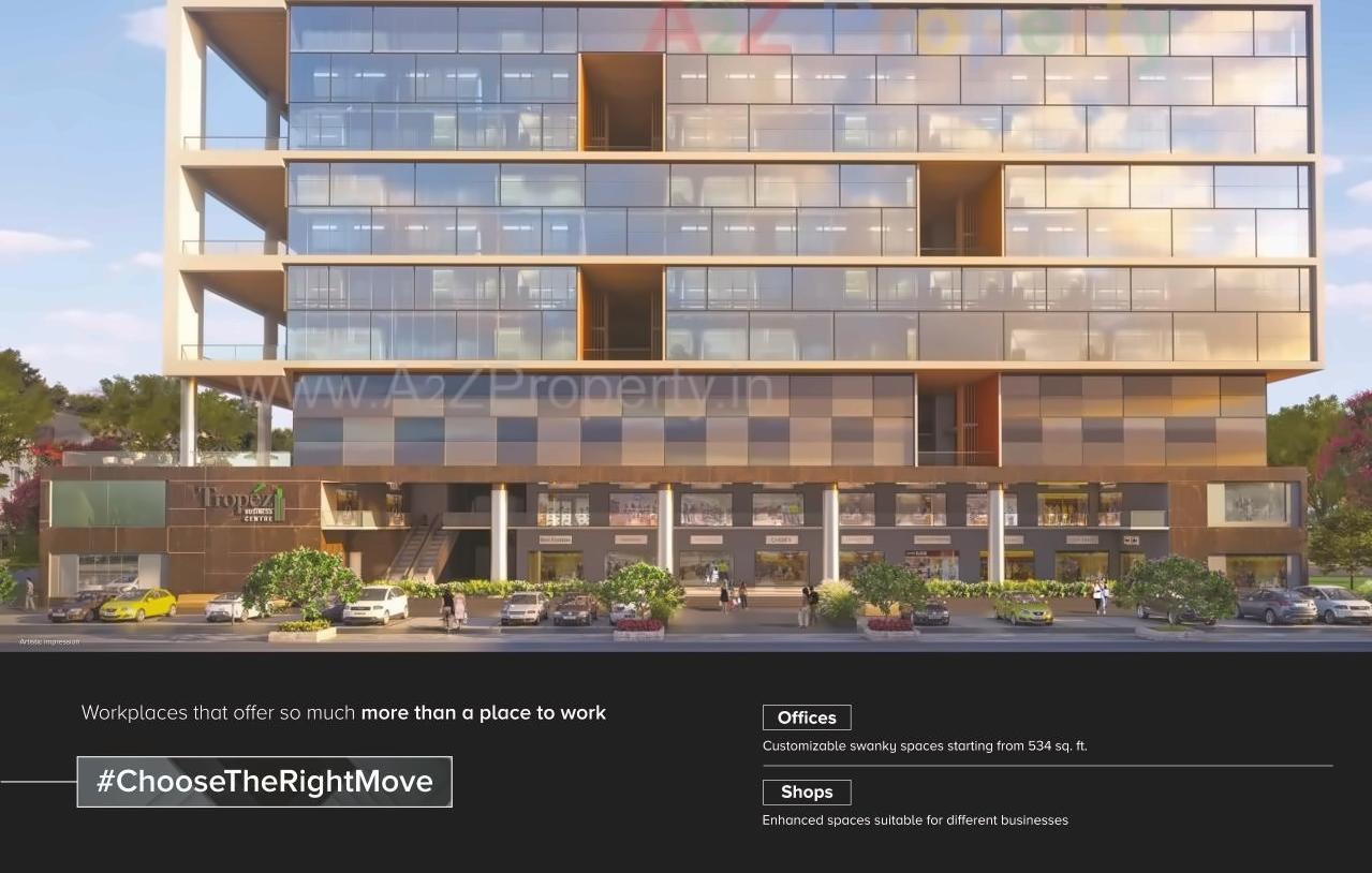 3D Elevation of real estate project Tropez Business Center located at Mulshi, Pune, Maharashtra