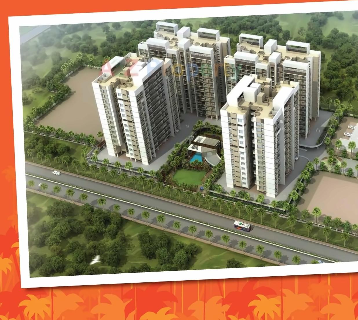 3D Elevation of real estate project Tropical Palms located at Pimpri-chinchawad-m-corp, Pune, Maharashtra