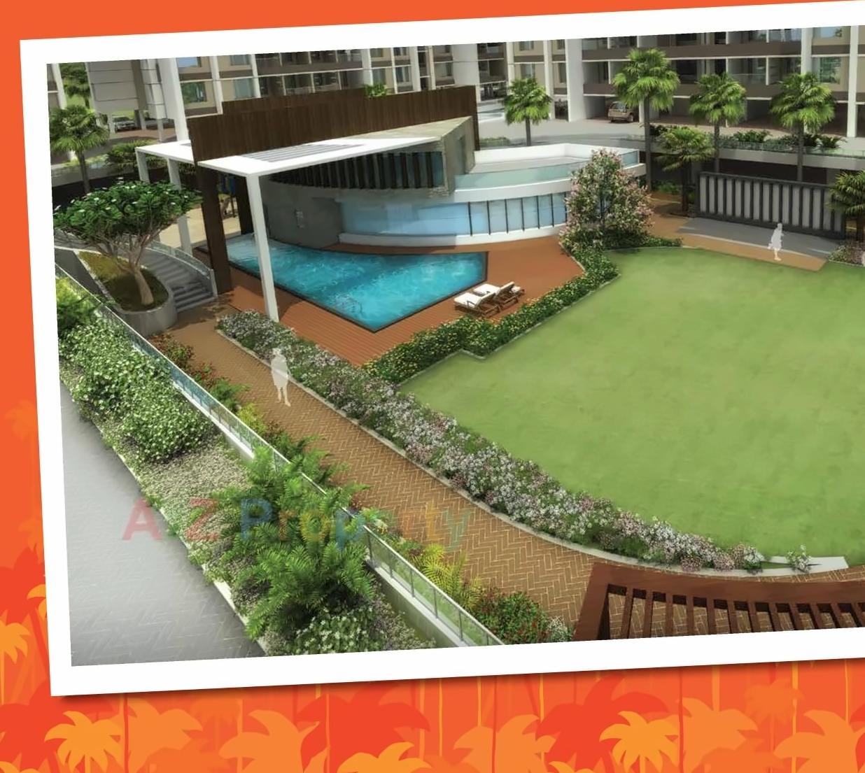 3D Elevation of real estate project Tropical Palms located at Pimpri-chinchawad-m-corp, Pune, Maharashtra