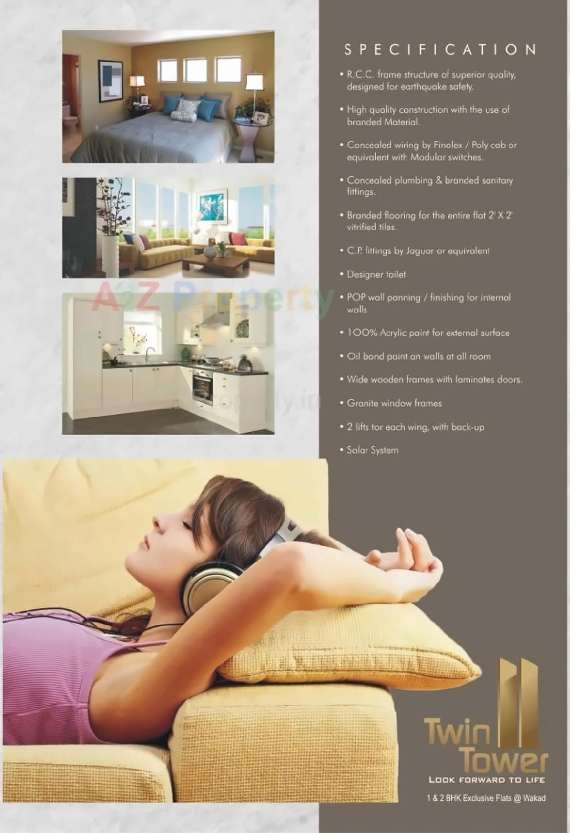  of real estate project Twin Tower located at Wakad, Pune, Maharashtra