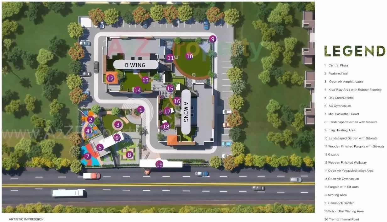 Layout of real estate project Unique Legacy Grand located at Keshavnagarmundwa, Pune, Maharashtra