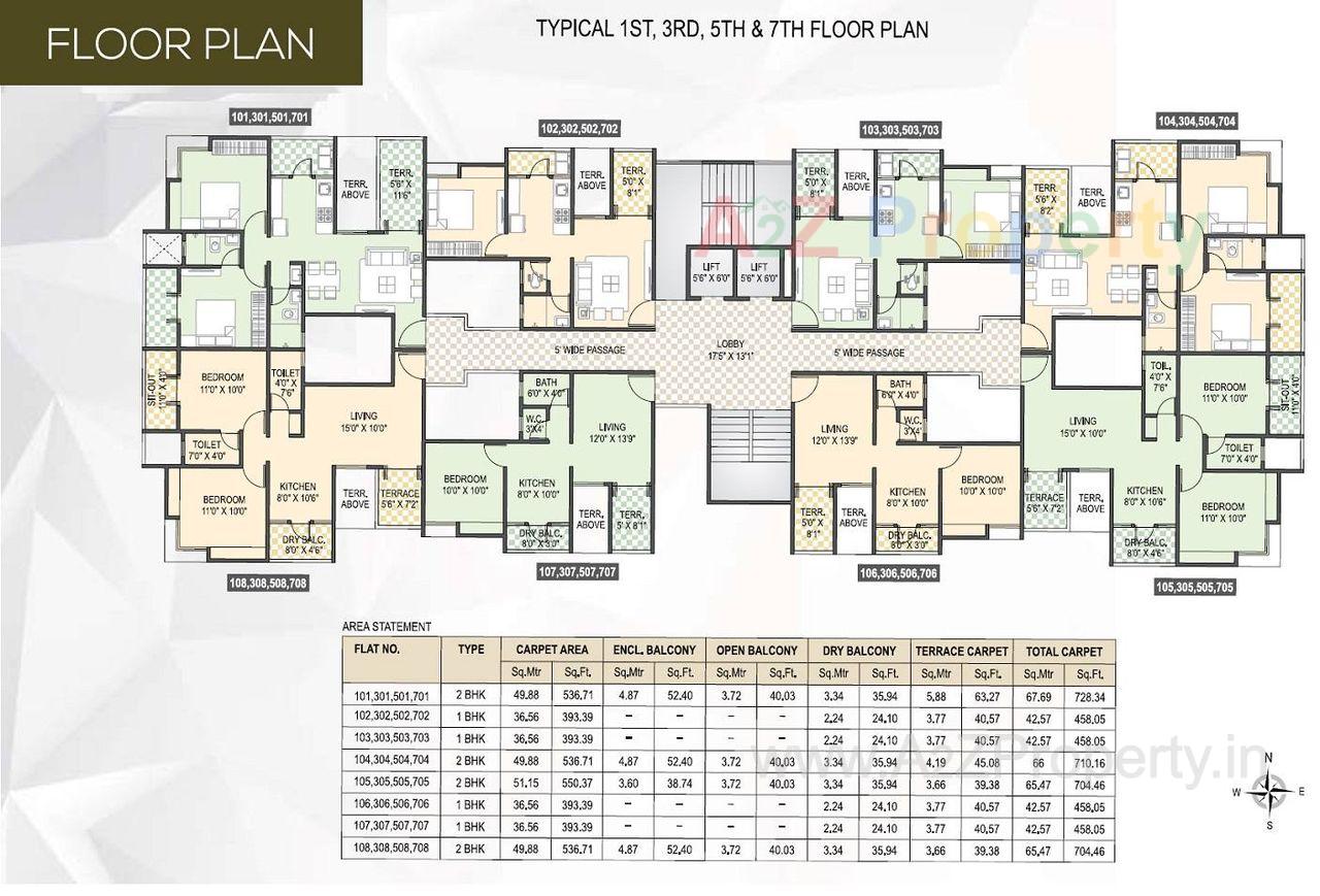 2 Bhk In Pune 26583 of real estate project Unique Lifestyle located at Wagholi, Pune, Maharashtra