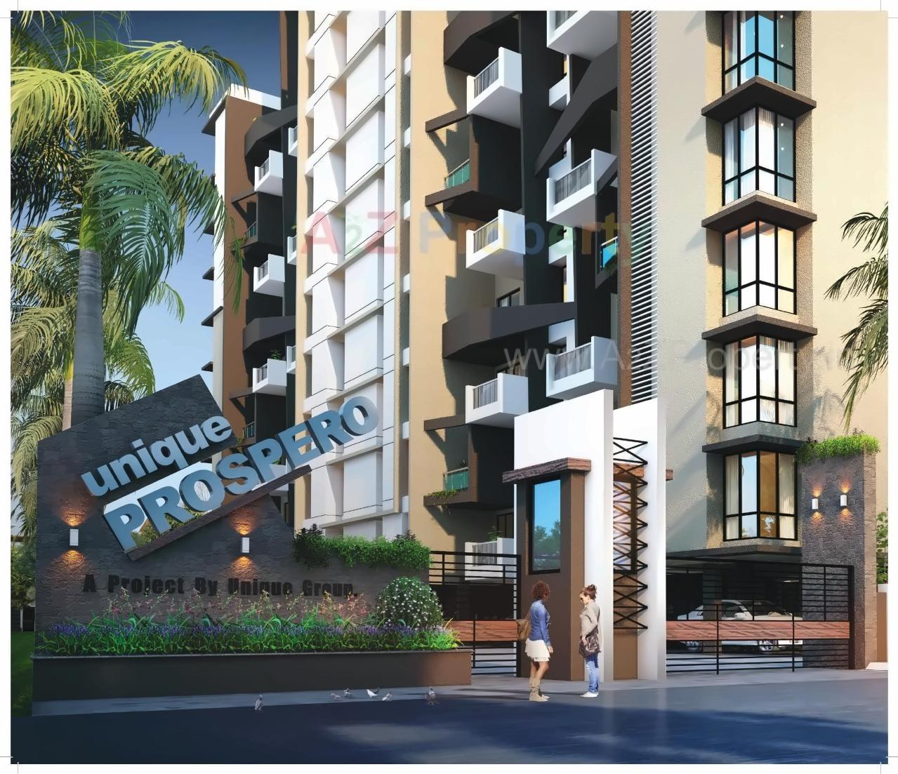 3D Elevation of real estate project Unique Prospero located at Lohgaon, Pune, Maharashtra