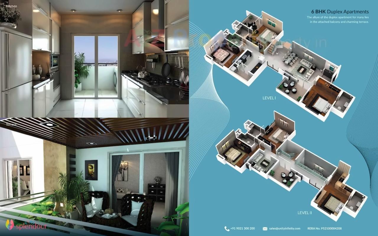 3D Elevation of real estate project Unity Splendour located at Pune-m-corp, Pune, Maharashtra