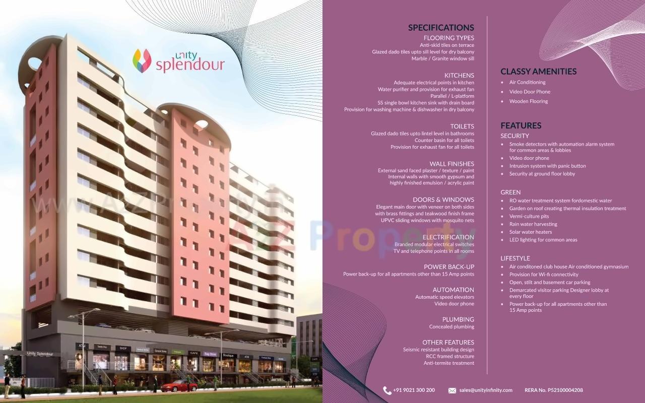 3D Elevation of real estate project Unity Splendour located at Pune-m-corp, Pune, Maharashtra