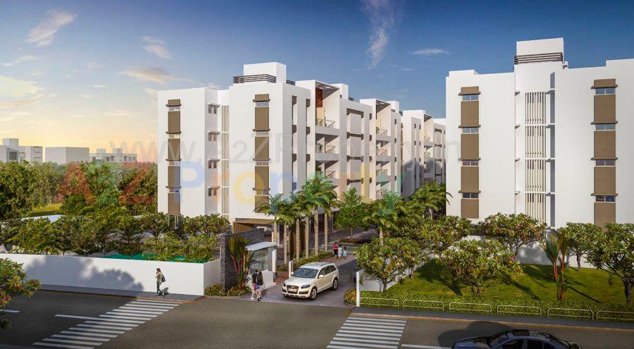 5202 06 A Rear Gate View V02 Wc of real estate project Unnati located at Nere, Pune, Maharashtra