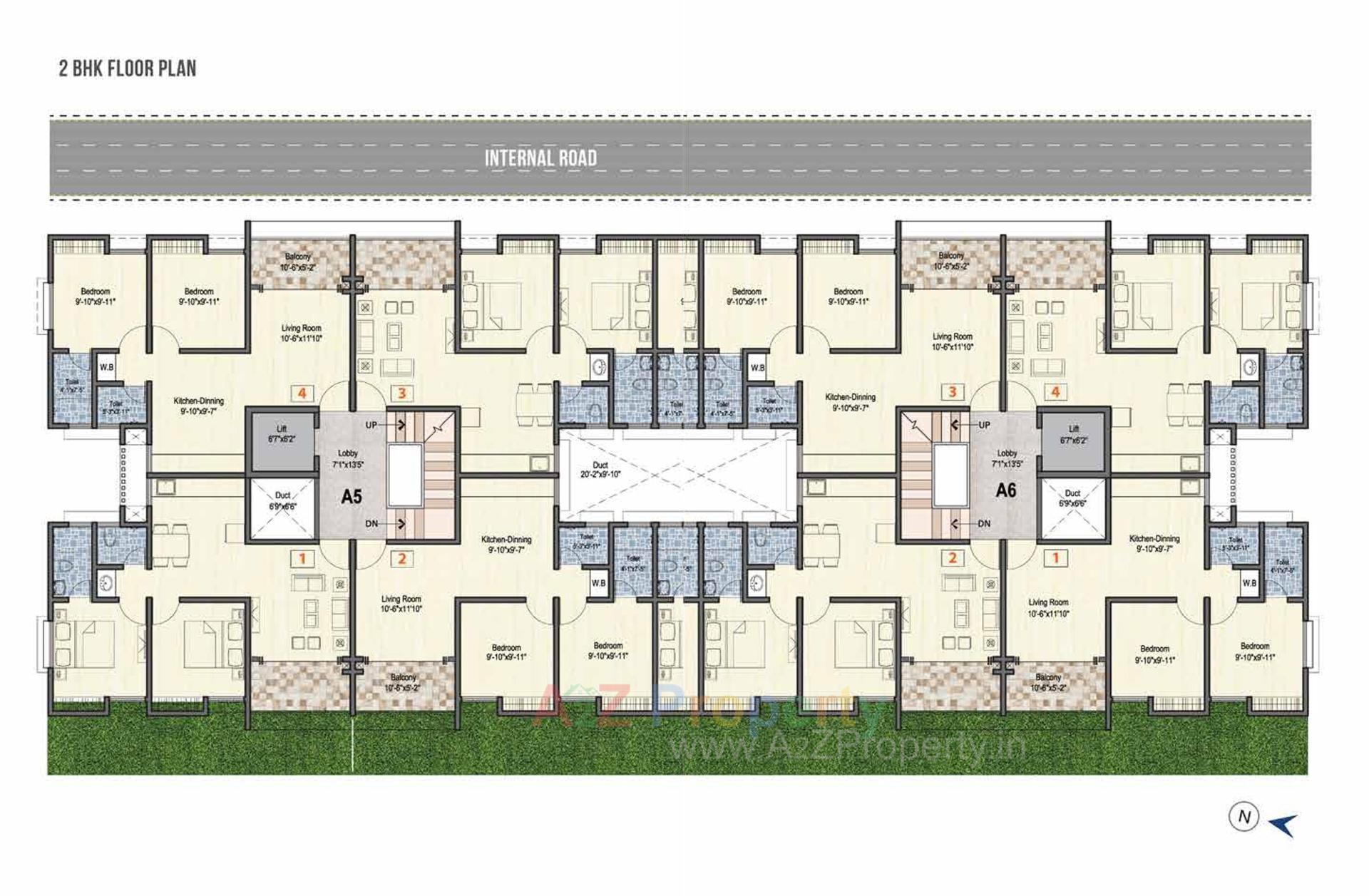 Layout of real estate project Unnati located at Nere, Pune, Maharashtra