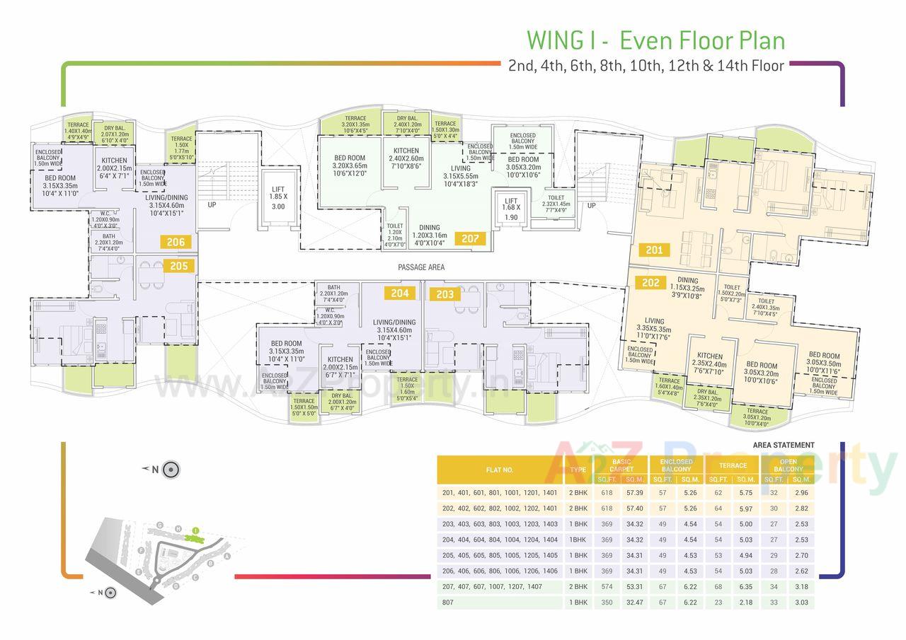 Urban Life Floor Plans I Even of real estate project Urban Life located at Talegaon-dabhade-r, Pune, Maharashtra