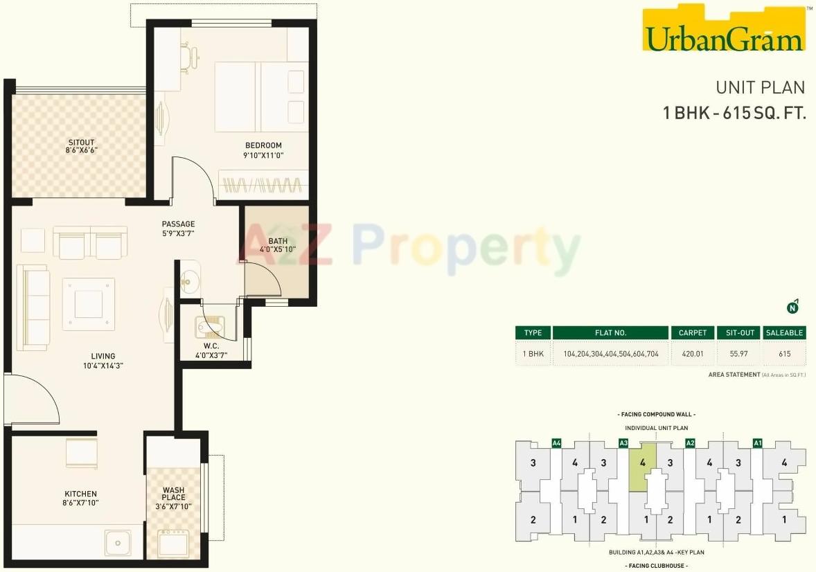 Layout of real estate project Urbangram Baramati located at Jalochi, Pune, Maharashtra
