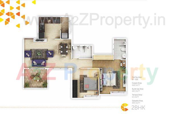 Urbangram Pirangut C 3 Floor Plan of real estate project Urbangram Pirangut located at Pirangut, Pune, Maharashtra