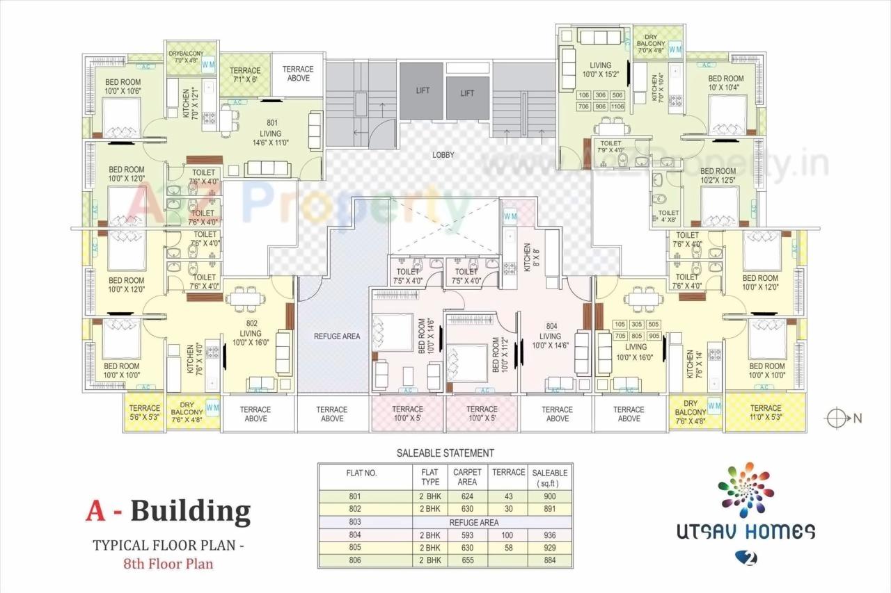 Layout of real estate project Utsav Homes located at Pune-m-corp, Pune, Maharashtra