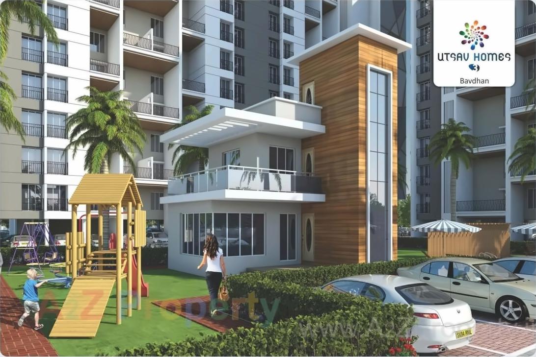 3D Elevation of real estate project Utsav Homes located at Bavadhan-bk, Pune, Maharashtra