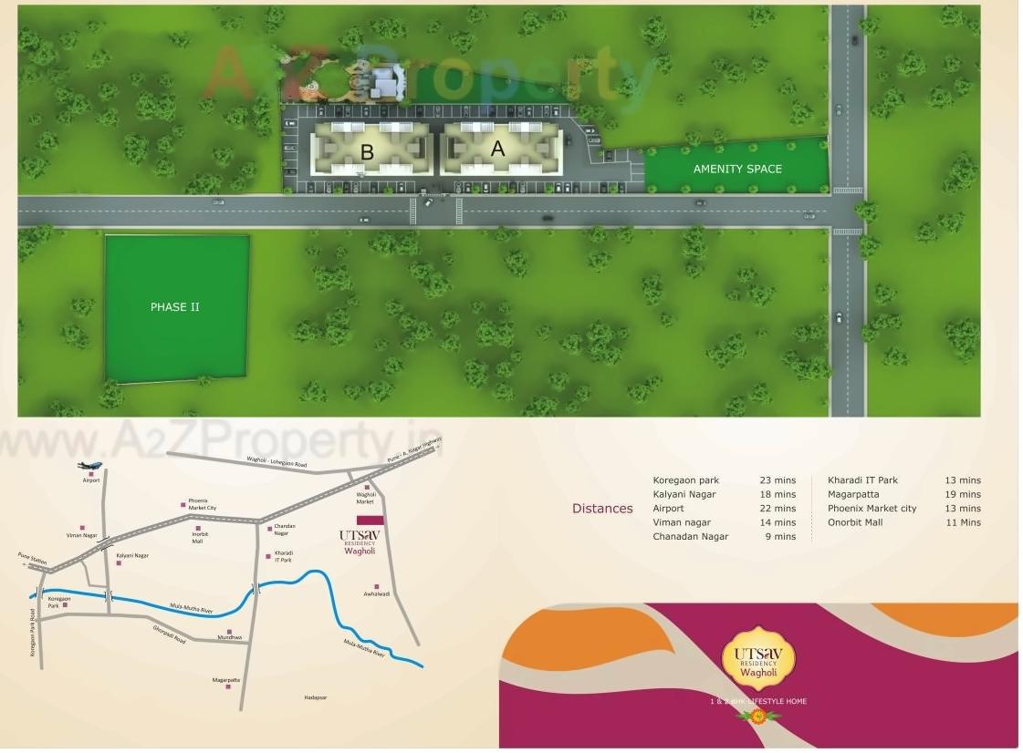  of real estate project Utsav Residency located at Wagholi, Pune, Maharashtra