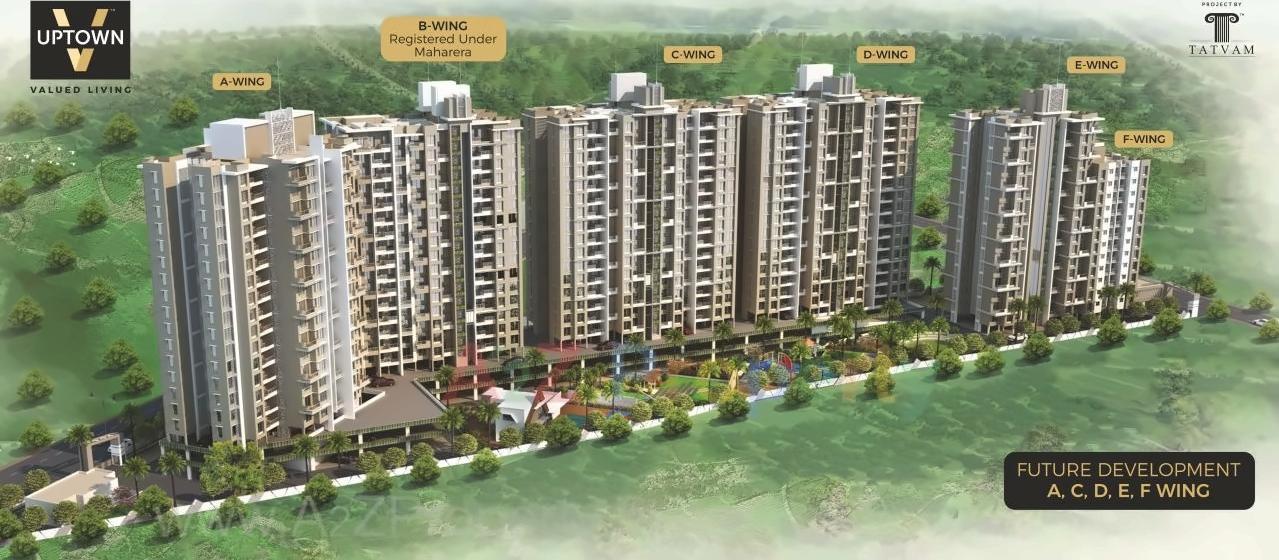 3D Elevation of real estate project V Uptown located at Kivale, Pune, Maharashtra