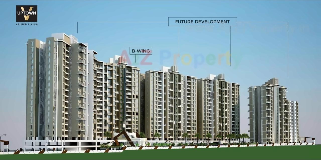 3D Elevation of real estate project V Uptown located at Kivale, Pune, Maharashtra