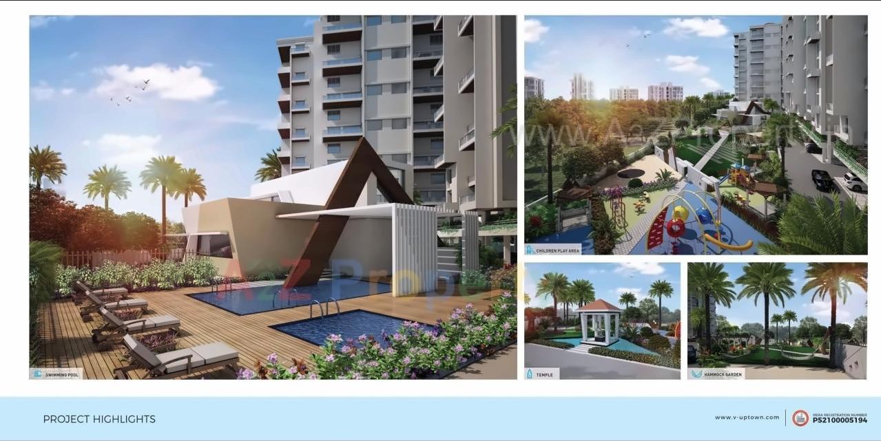 3D Elevation of real estate project V Uptown located at Kivale, Pune, Maharashtra