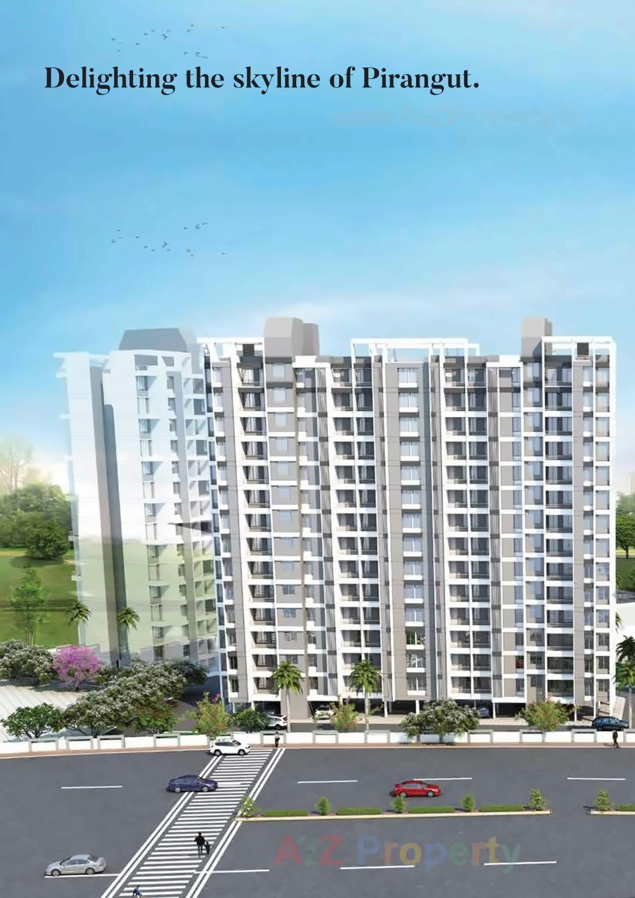 3D Elevation of real estate project Vanalika located at Pirangut, Pune, Maharashtra