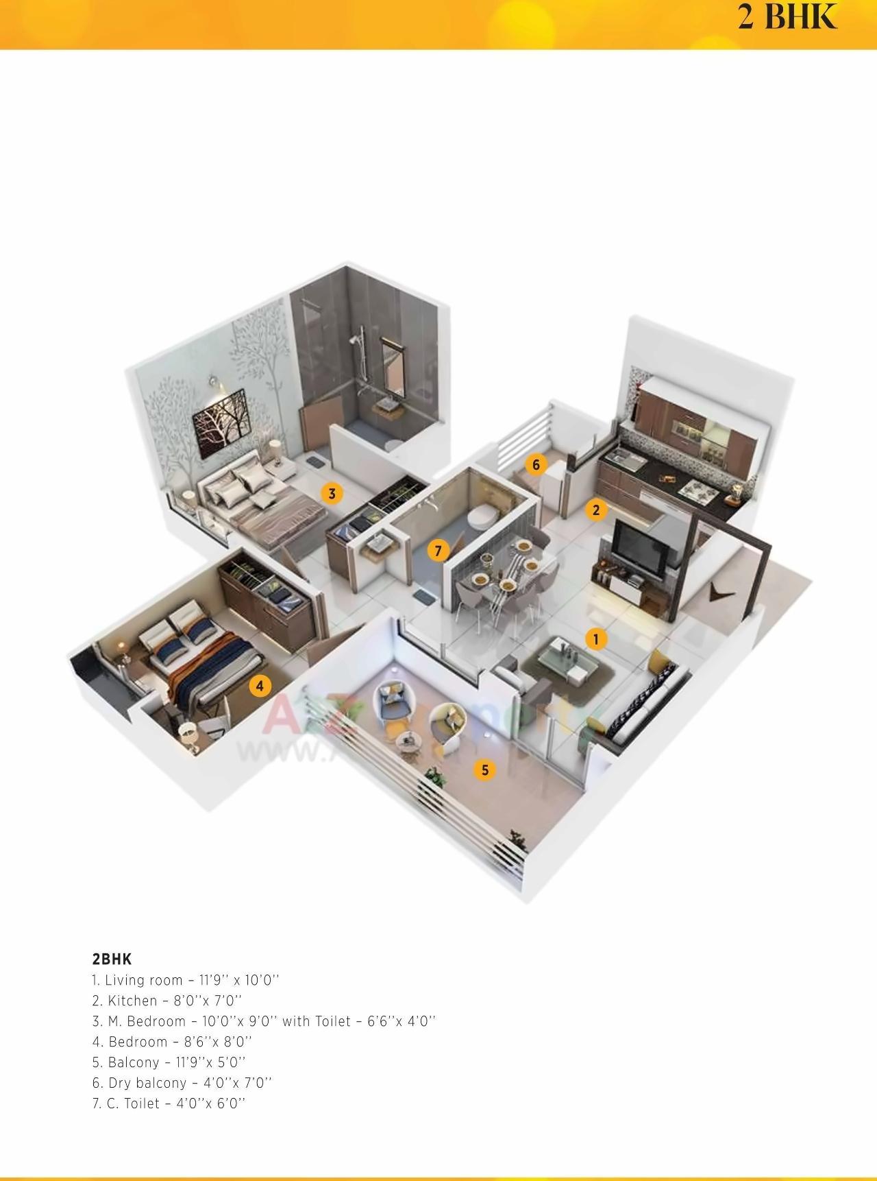 Layout of real estate project Vanalika located at Pirangut, Pune, Maharashtra
